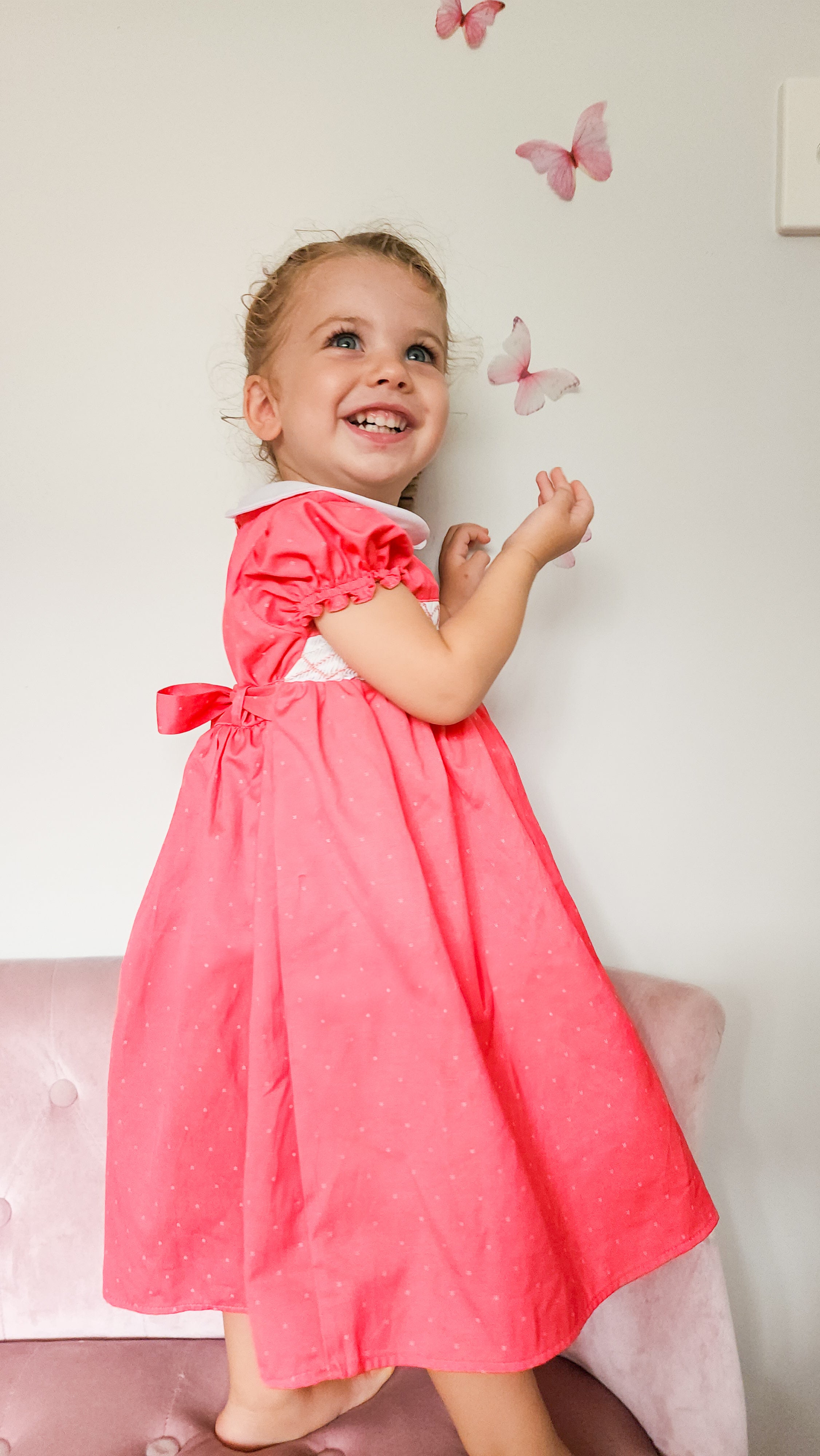 Kaylee Coral Smock
