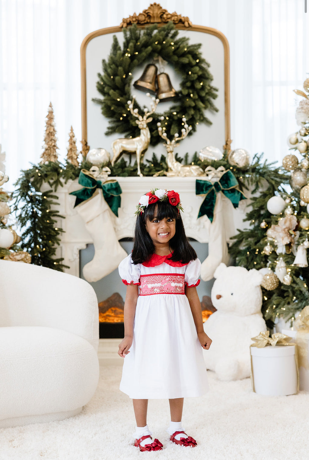 Christmas Eve Smock Dress