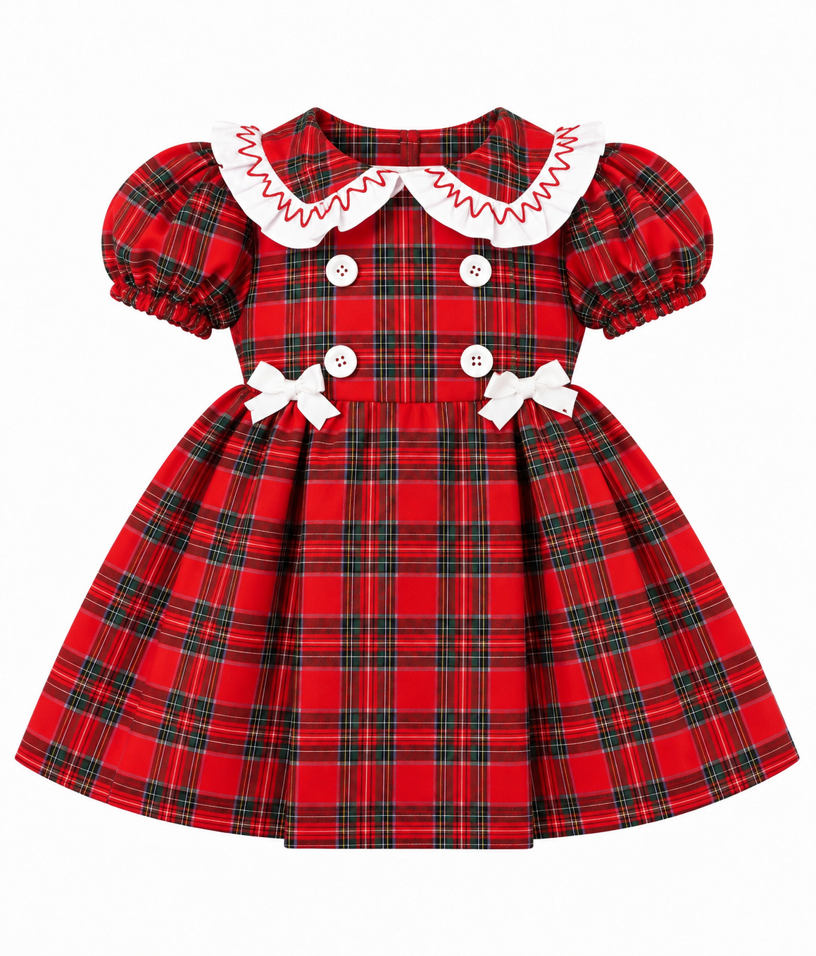 Classic Red Tartan Dress