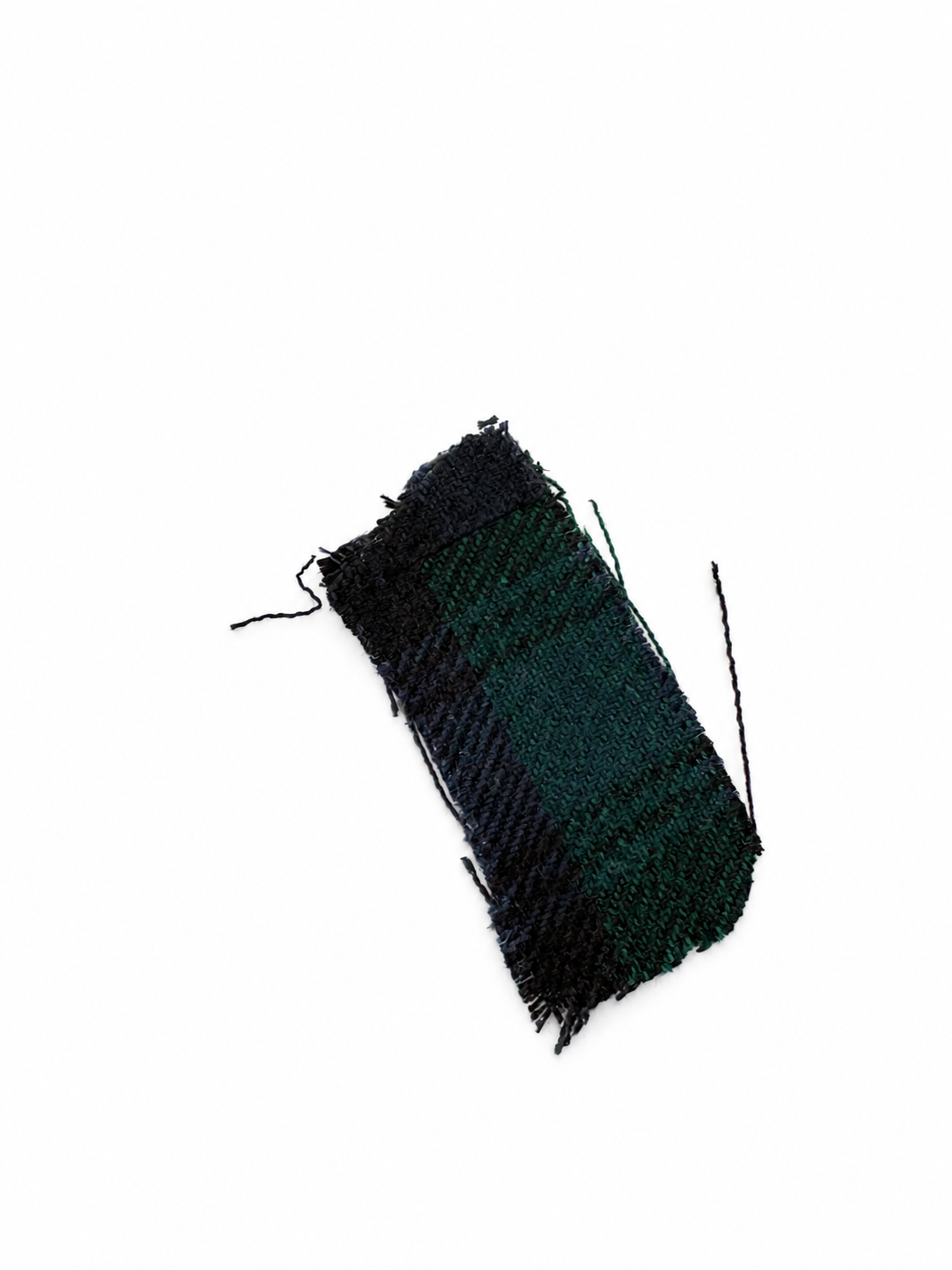 Green Tartan High-Waisted Midi Skirt