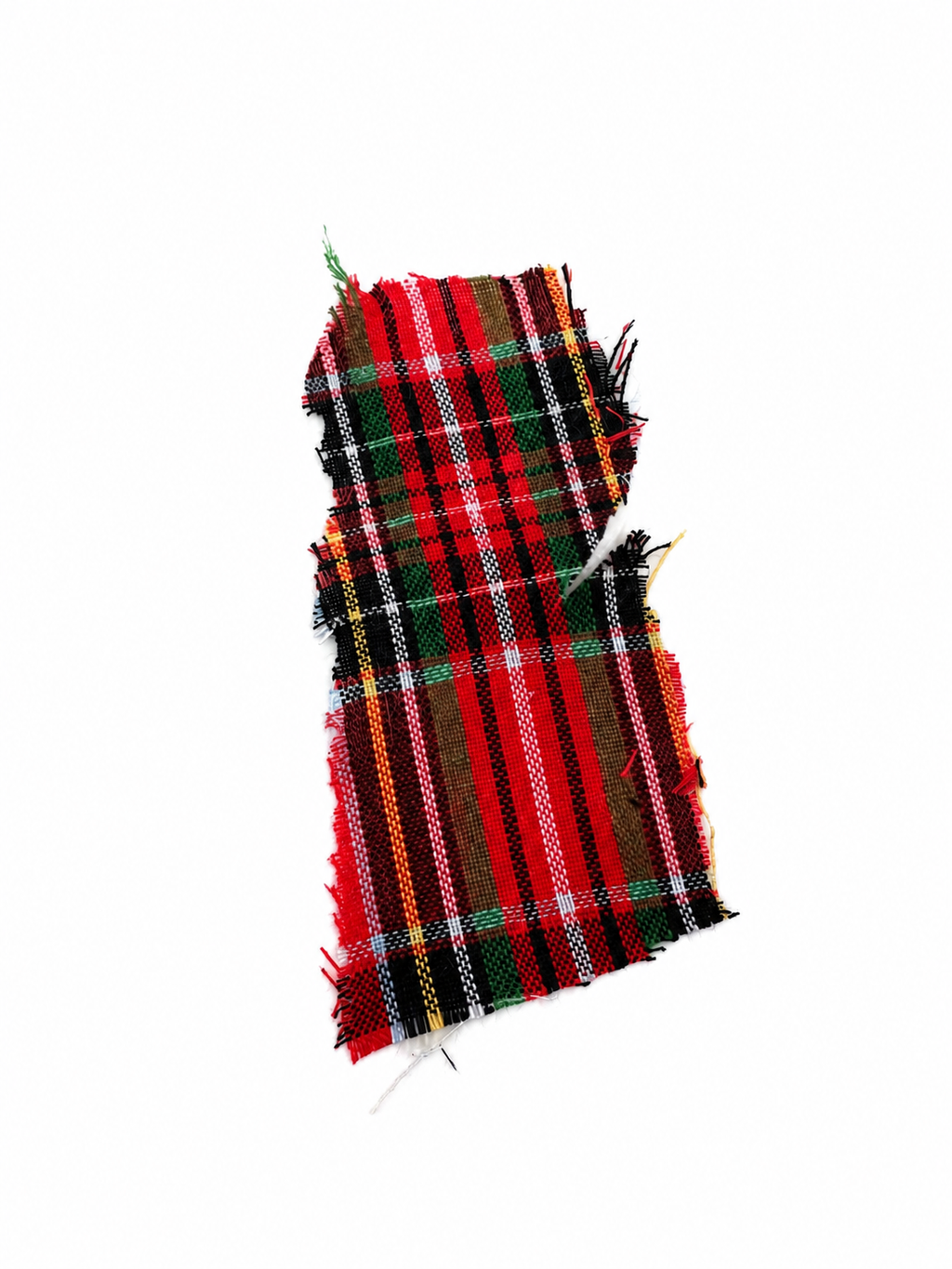Red Tartan High-Waisted Midi Skirt
