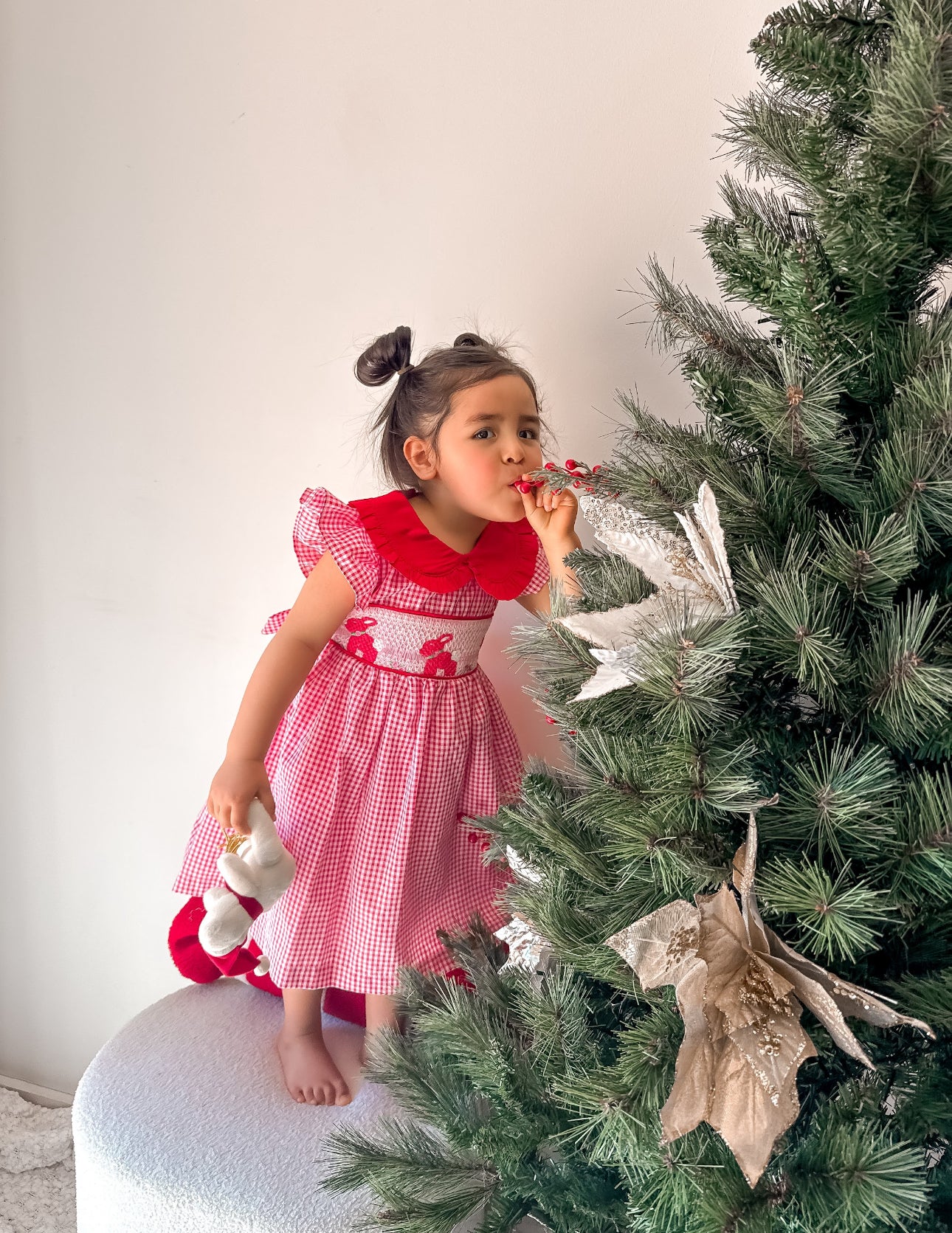 young ladies christmas dresses Girls' Red Tartan Christmas Dress: Holiday Party Outfit
