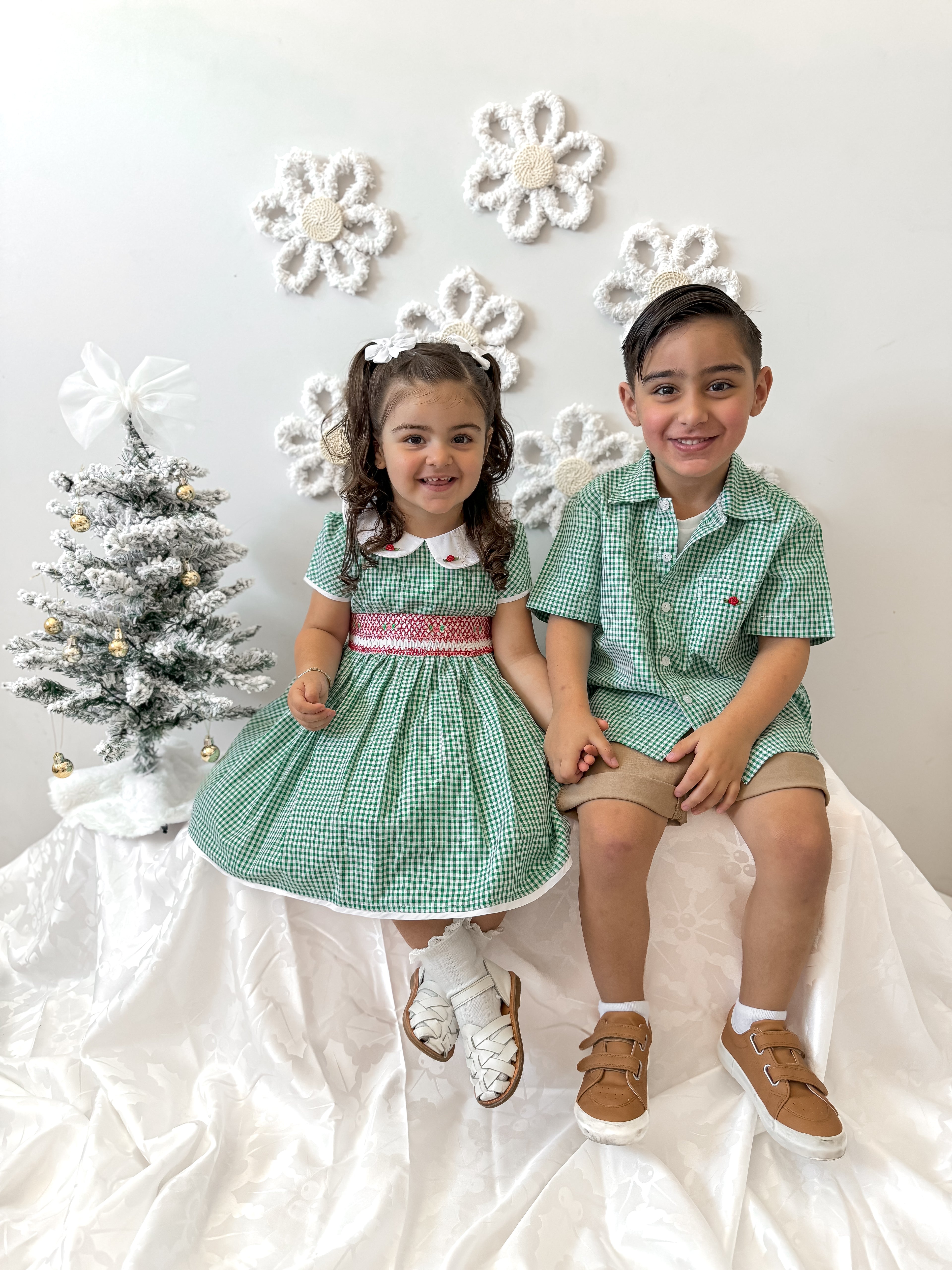 Smocked Evergreen Dress