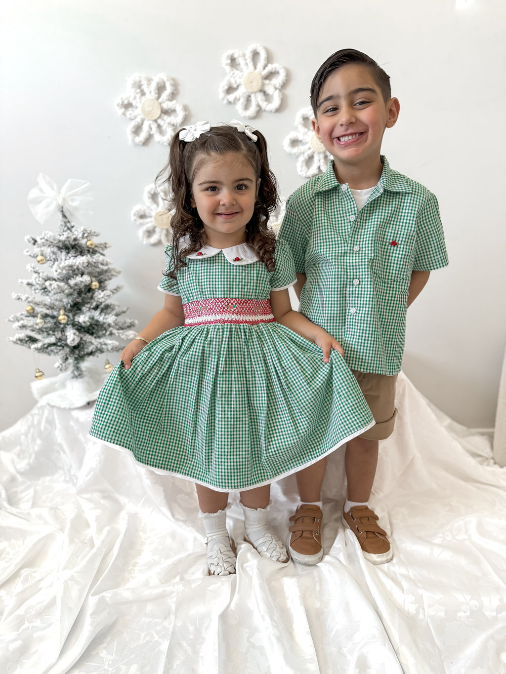 Smocked Evergreen Dress