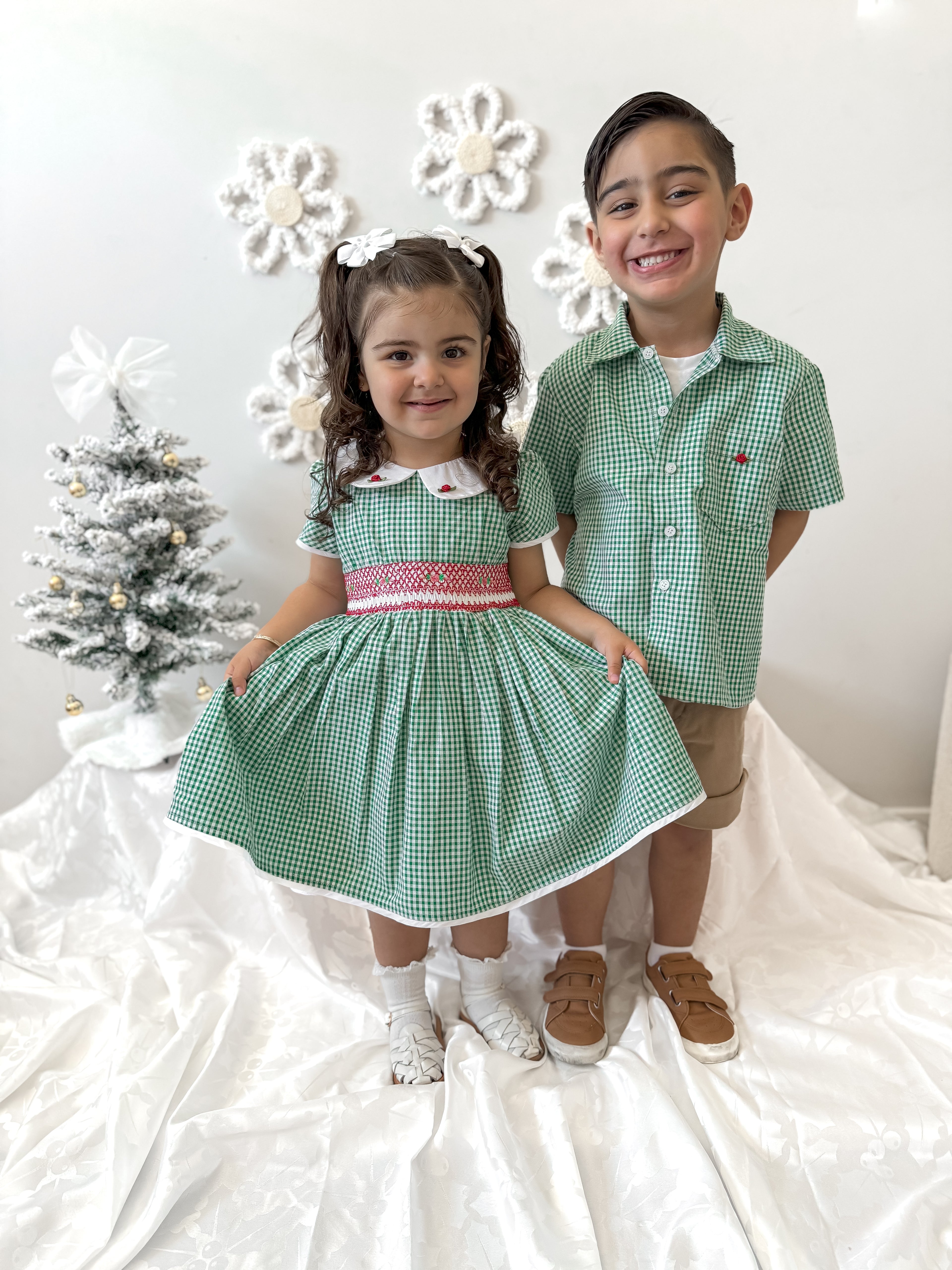 Smocked Evergreen Dress