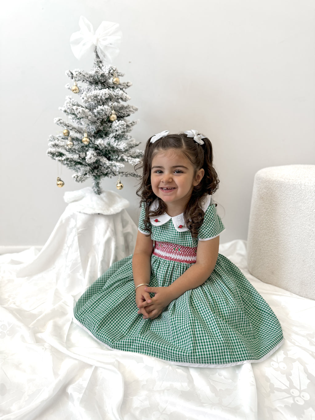 Smocked Evergreen Dress