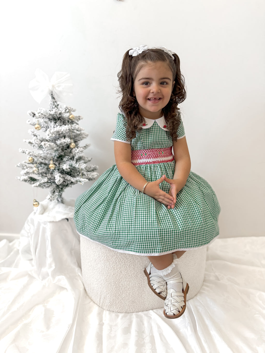 Smocked Evergreen Dress