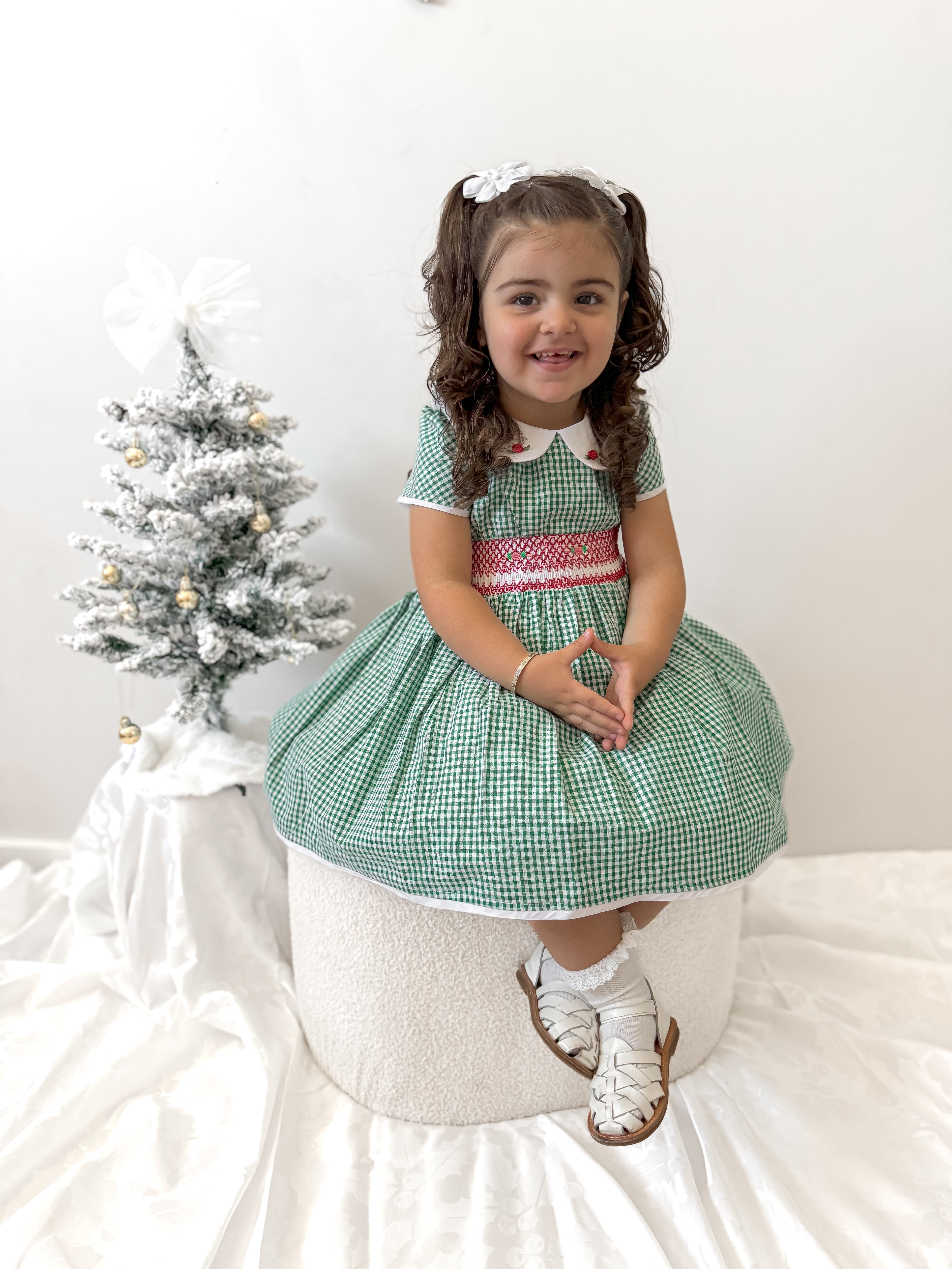 Smocked Evergreen Dress