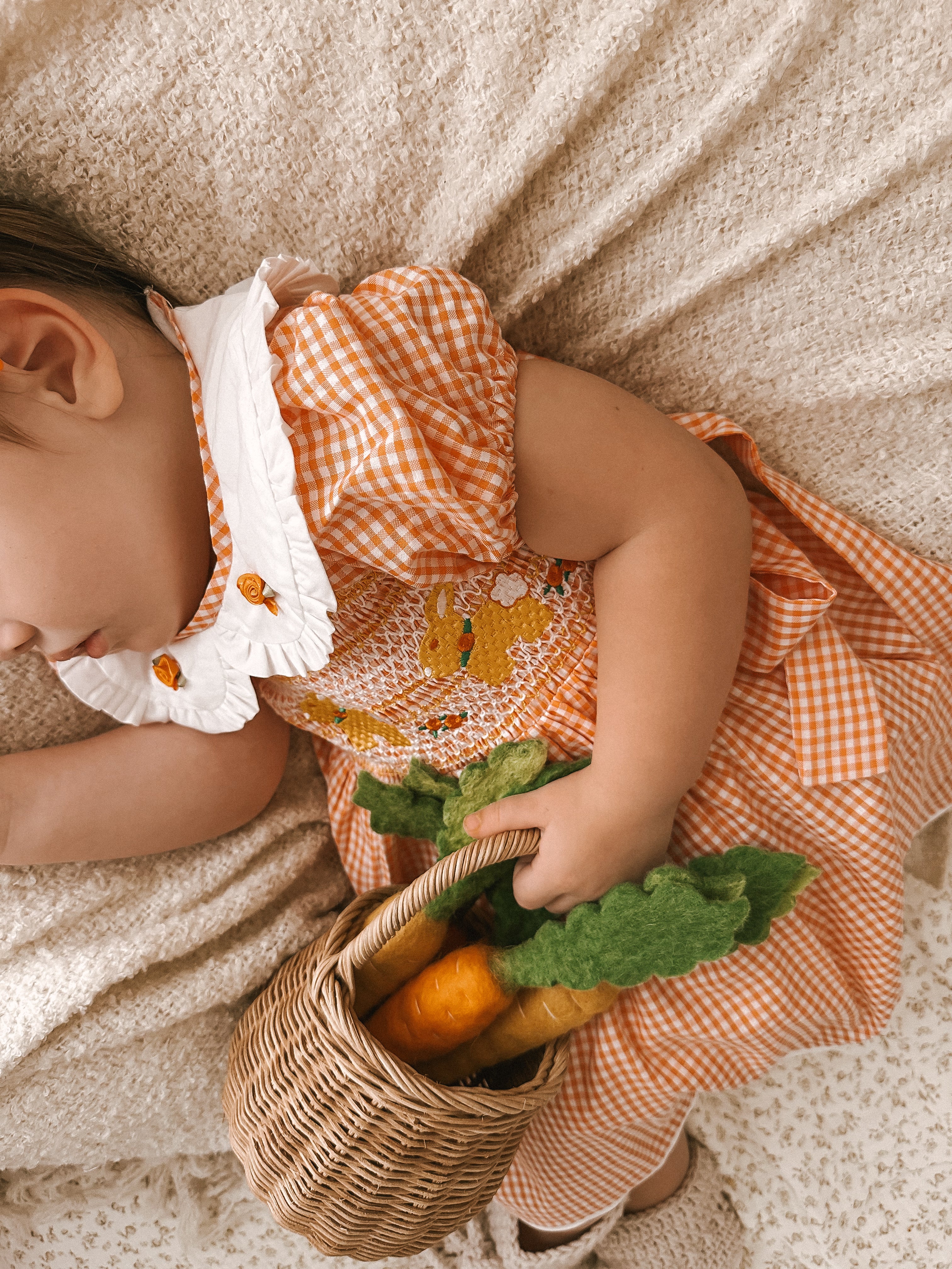 Apricot Smock Dress