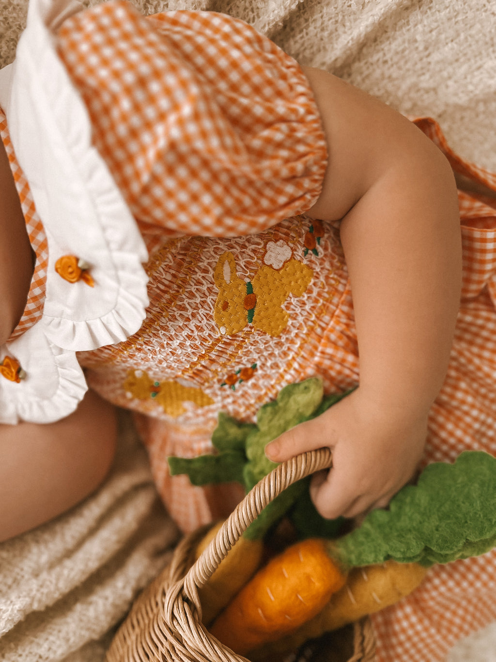 Apricot Smock Dress
