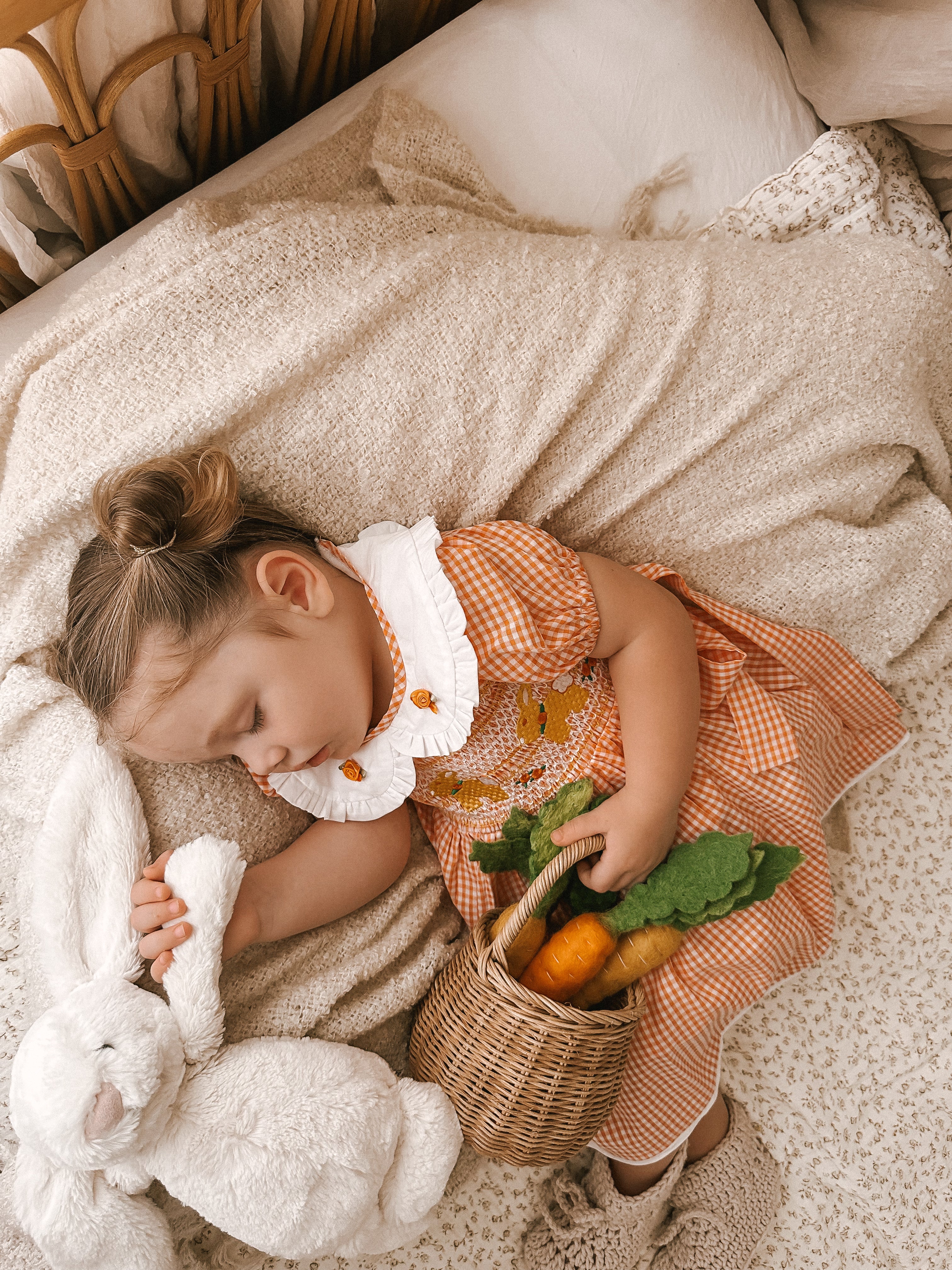 Apricot Smock Dress