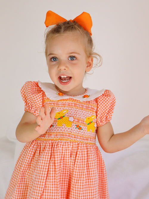 Apricot Smock Dress