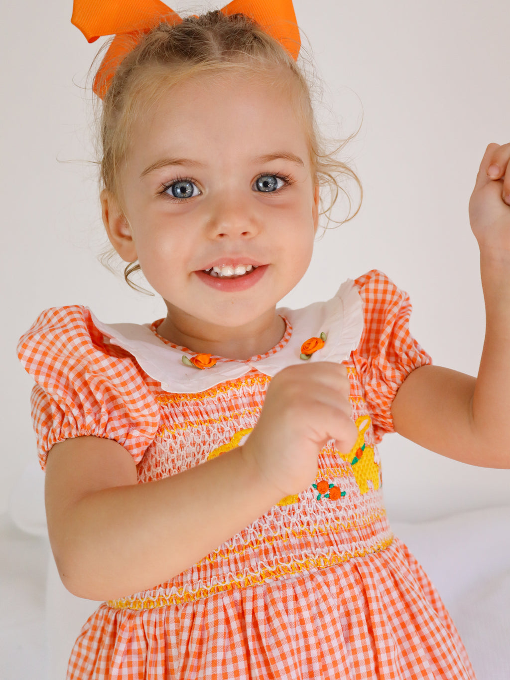 Apricot Smock Dress