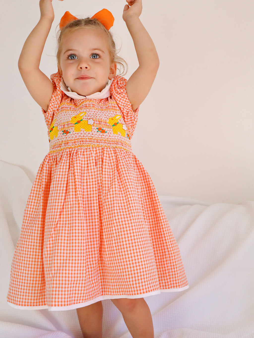 Apricot Smock Dress