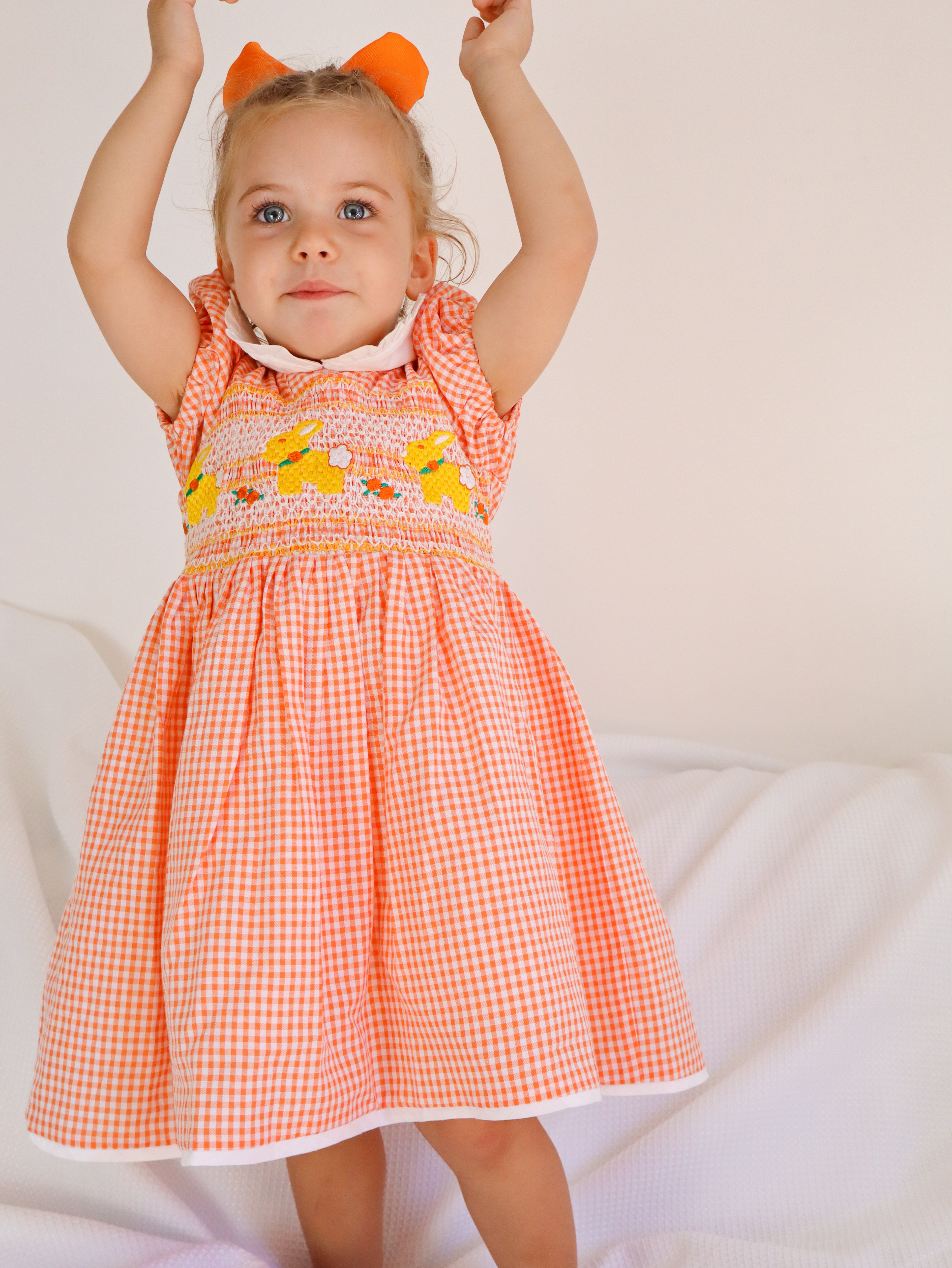 Apricot Smock Dress