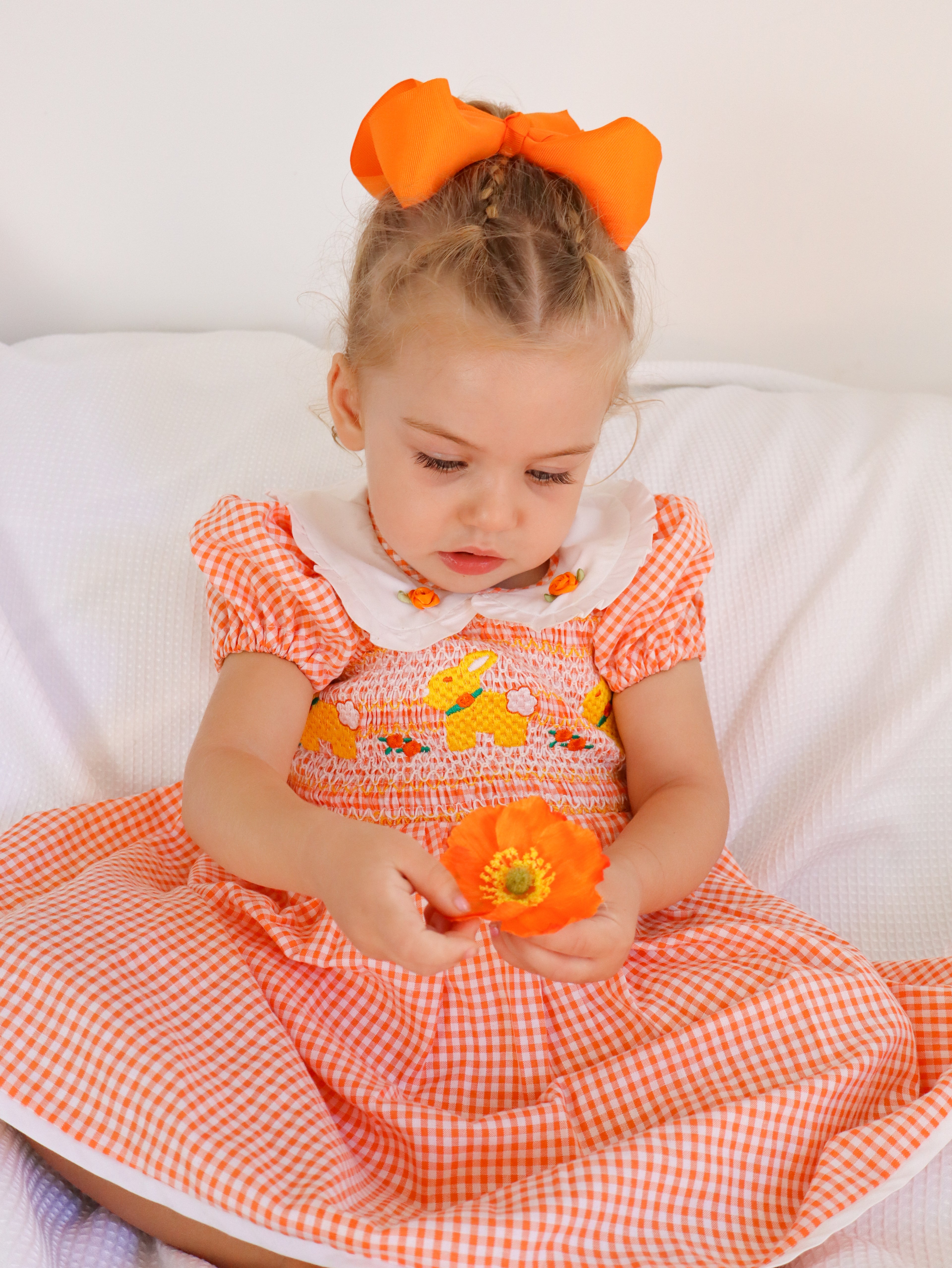 Apricot Smock Dress