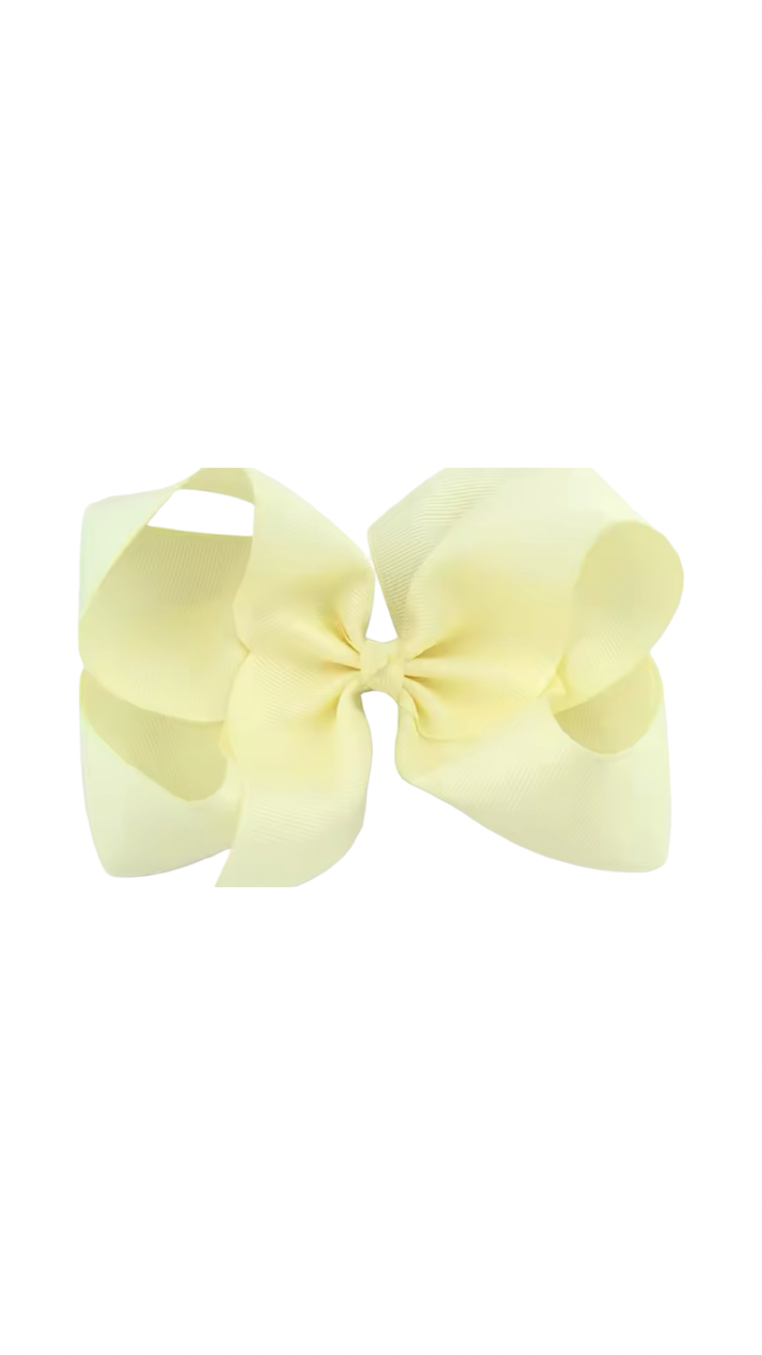 Pastel Yellow Hair Bow
