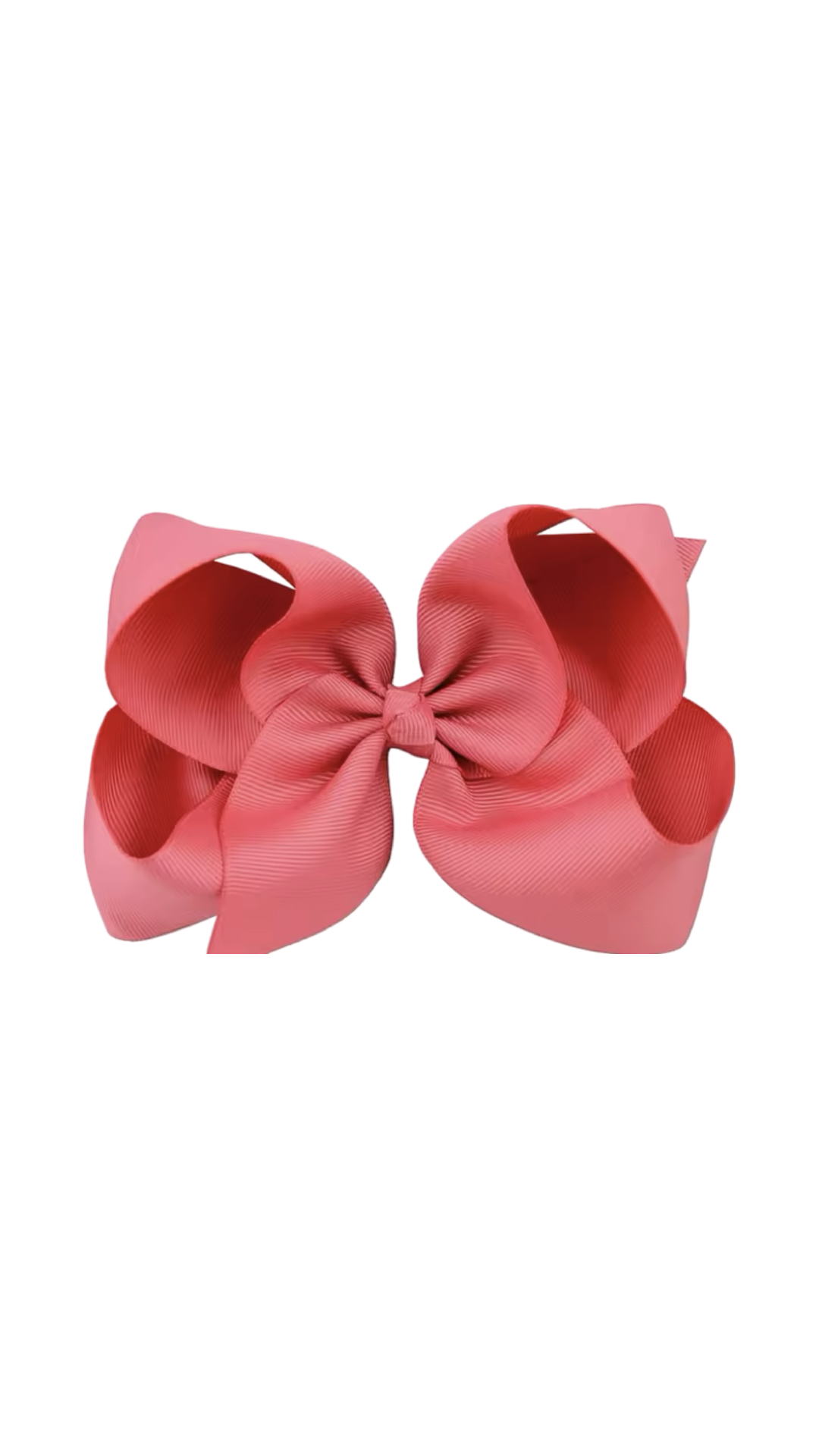 Coral Hair Bow