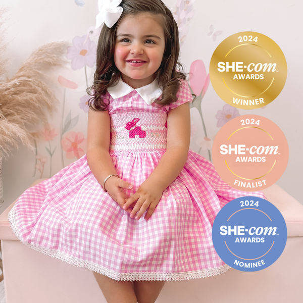 Pink Turkish Delight Hand-smocked Dress| Special Occasion and