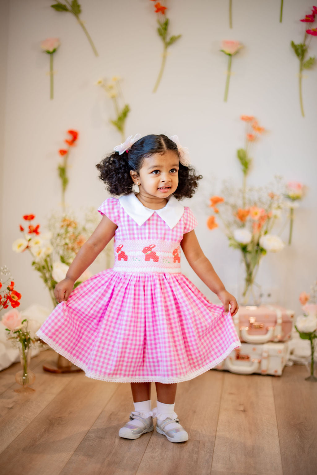 Pink Turkish Delight Hand-smocked Dress| Special Occasion and