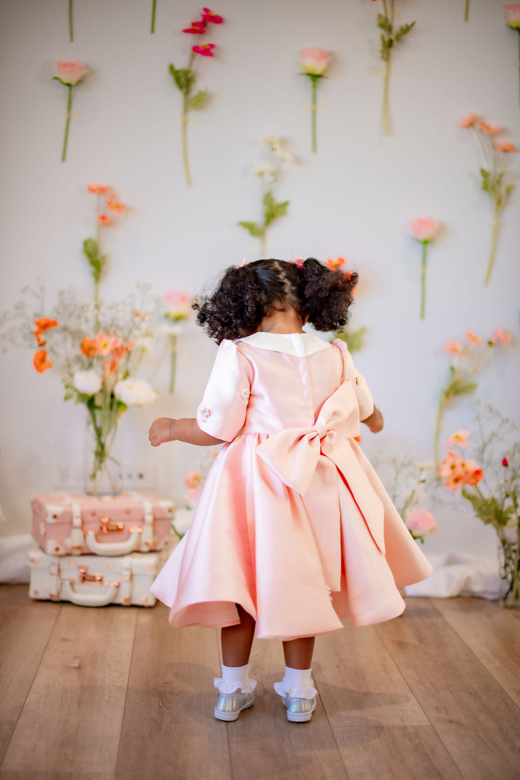 Peachy Bloom Party Dress